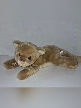 Fiesta Realistic Laying Down Lioness Lion Plush Toy